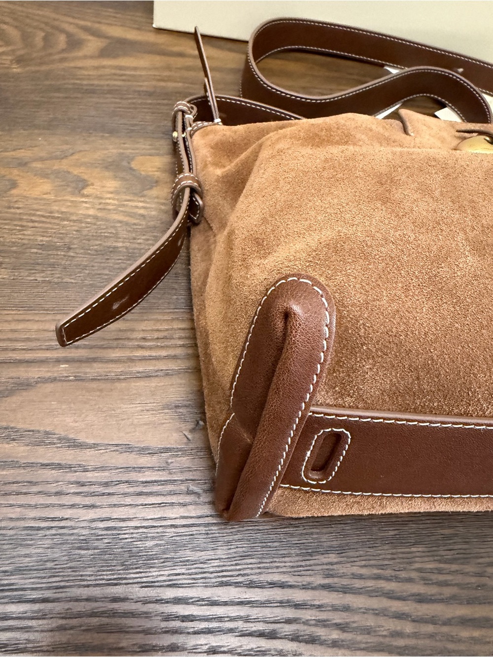 Large Yore Hobo Bag (Minimal Version) - Sandal Suede - Picture 4 of 13